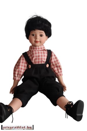 Gyönyörű porcelán fiú baba „Noel” – 40-42 cm 