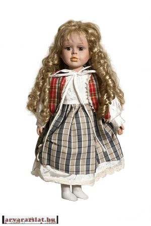 Gyüjteményből eladó csodaszép porcelánbaba 38 cm "Lola" Magomora márka 