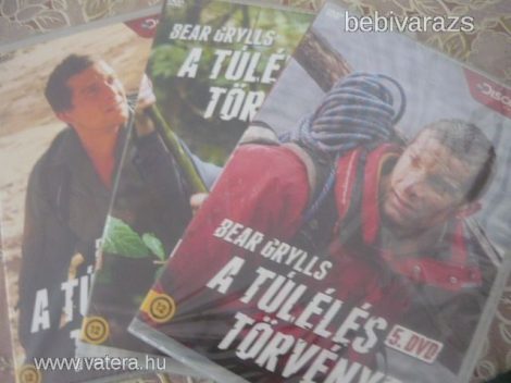 Bear Grylls DVD bontatlan a túlélés törvényei 2 db új