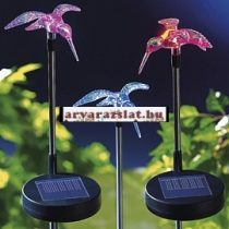Színvátós solár kolibri napelemes dekoráció új